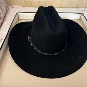 Men’s Roper Bailey 2X Dynafelt Western Cowboy Hat -pinched crown. Size 7 1/8